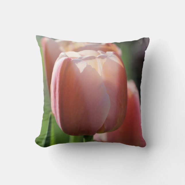 Pink Tulips  Cushion (Front)