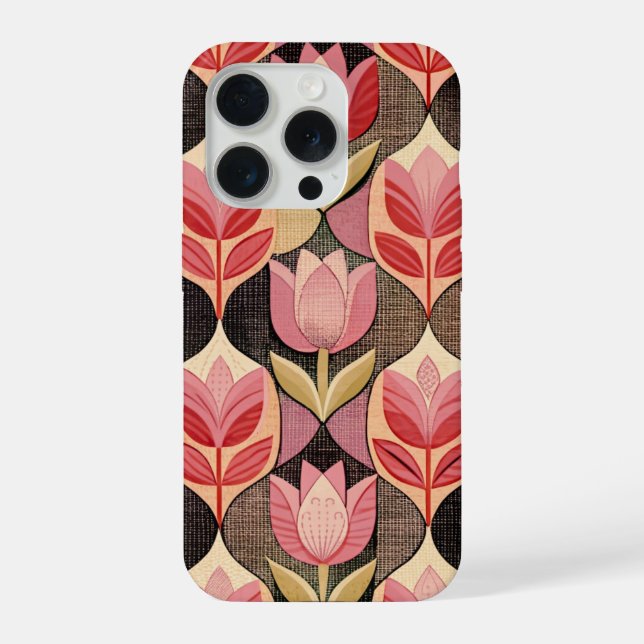 Pink Tulips iPhone Case (Back)