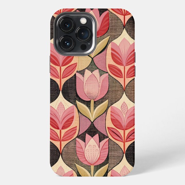 Pink Tulips iPhone Case (Back)