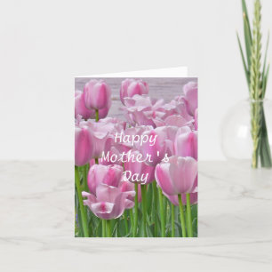 PINK TULIPS / Mother's Day Card