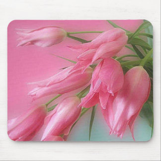 Pink Tulips Mouse Pad