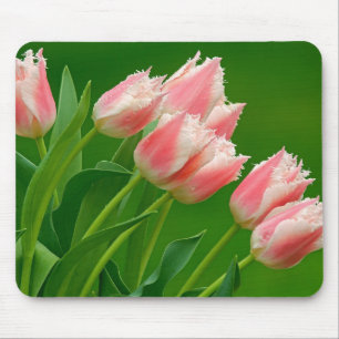Pink Tulips Mouse Pad