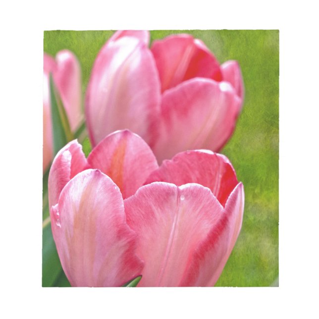 Pink Tulips Notepad (Front)