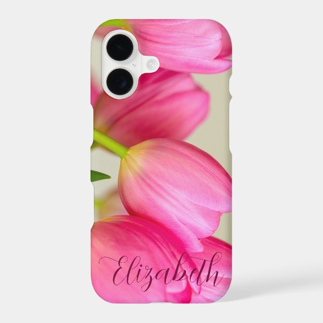 Pink Tulips Personalize (Back)