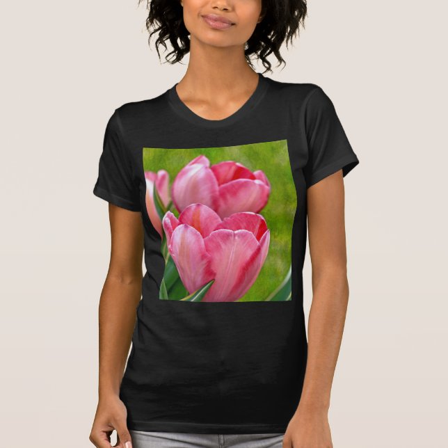 Pink Tulips T-Shirt (Front)