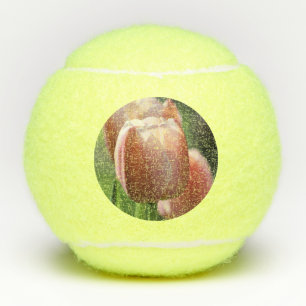 Pink Tulips Tennis Balls