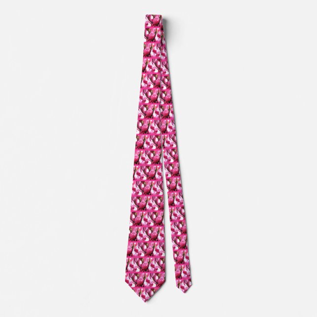 Pink Tulips Tie (Front)