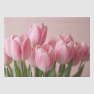 pink tulips tissue paper