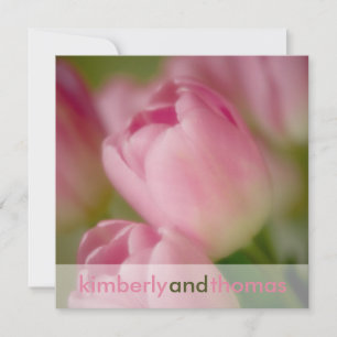 Pink Tulips • Wedding Invitation