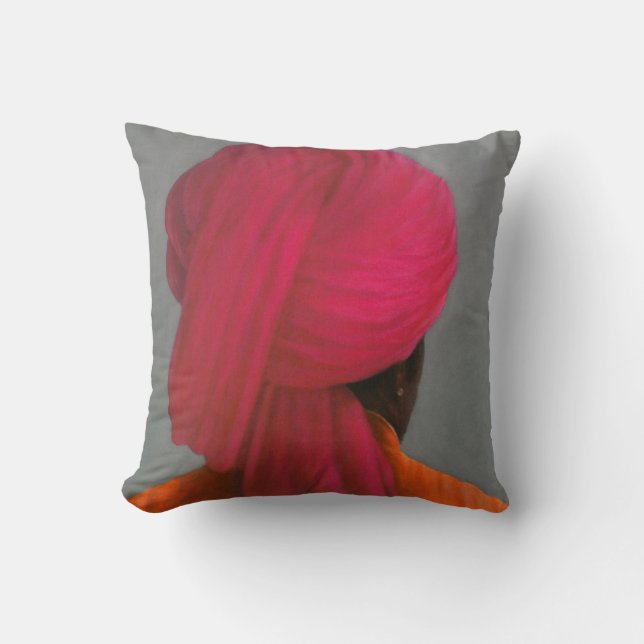 Pink Turban Cushion (Front)