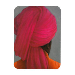 Pink Turban Magnet