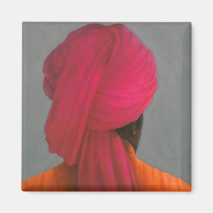 Pink Turban Magnet