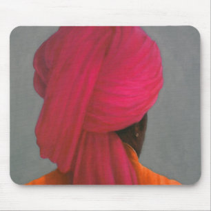 Pink Turban Mouse Pad