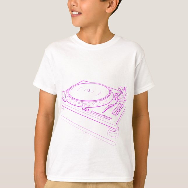 Pink Turntable T-Shirt (Front)