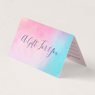 Pink Turquoise Abstract - Gift Certificate