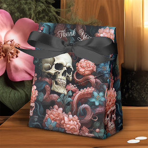 Pink Turquoise Gothic Octopus Tentacles Wedding Favour Box