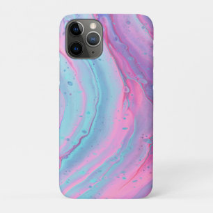 Pink Turquoise Purple Swirl iPhone 11 Pro Case