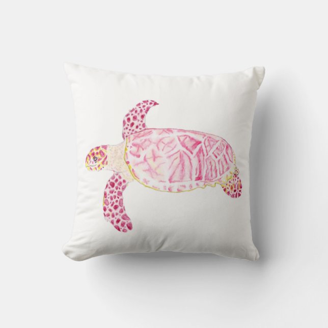 Pink Turtle  Cushion (Front)