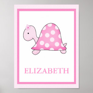 PINK TURTLE CUSTOM NAME PRINT