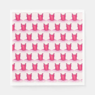 Pink Tutu Ballet Dancer Ballerina Dance Recital Napkin