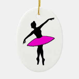 Pink Tutu Ballet Pointe Dance Teacher Ballerina Ceramic Ornament