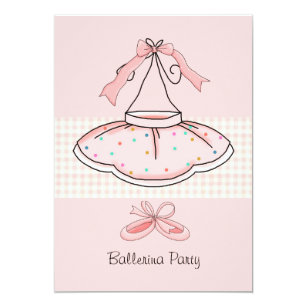 Pink Tutu Birthday Party Invitation