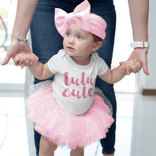 Pink Tutu Cute Baby Girl Tutu Romper Bodysuit