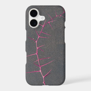 Pink Twig Grey Concrete Fever Tree iPhone 11 Case