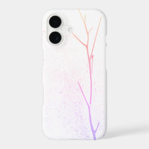 Pink Twig White Concrete Texture iPhone 11 Case