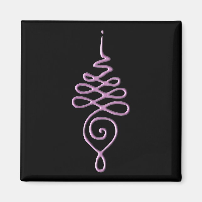Pink Unalome Magnet (Front)