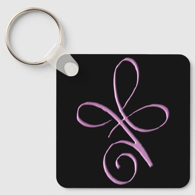 Pink Unconditional Love Key Ring (Front)