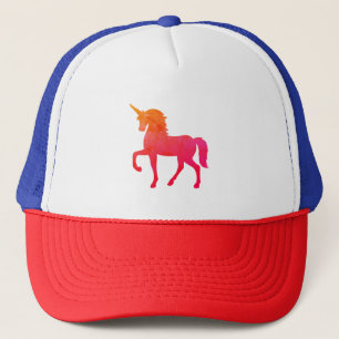 Pink Unicorn Art Trucker Hat