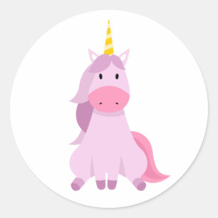 Pink Unicorn Cute Magical Unicorn Sticker for Kids