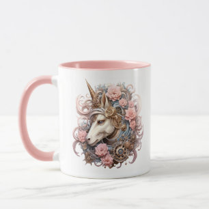 Pink Unicorn Fancy Fantasy Mythical Mugs Mug