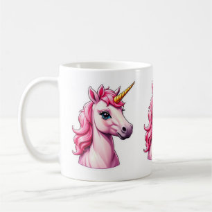 Pink Unicorn Fantasy Coffee Mug