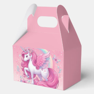 pink unicorn favour box