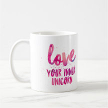 Pink Unicorn 'Love Your Inner Unicorn' mug