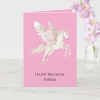 Pink Unicorn Pegasus Birthday