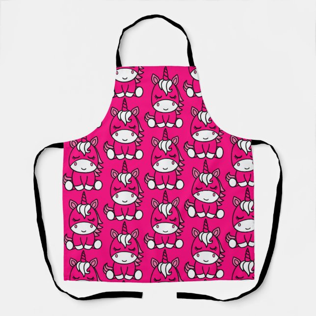 Pink Unicorn Pony Apron (Front)
