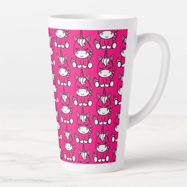 Pink Unicorn Pony Latte Mug (Right)