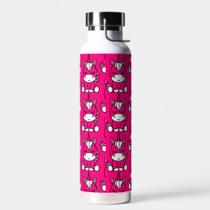 Pink Unicorn Pony Water Bottle