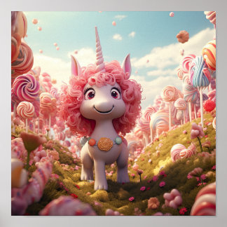 PINK UNICORN Printable Poster