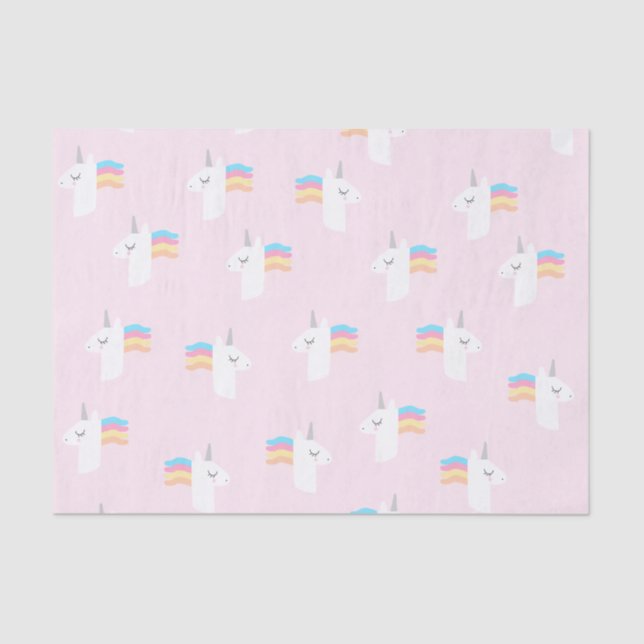 Pink Unicorn Tissue Paper (Front)