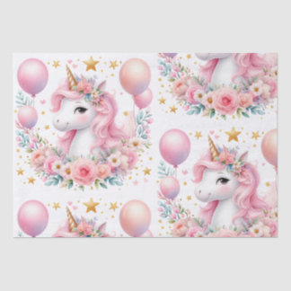 Pink Unicorn Tissue Paper