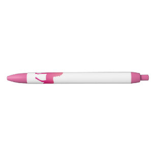 Pink Unicorn Trim Pen, Black Ink Black Ink Pen