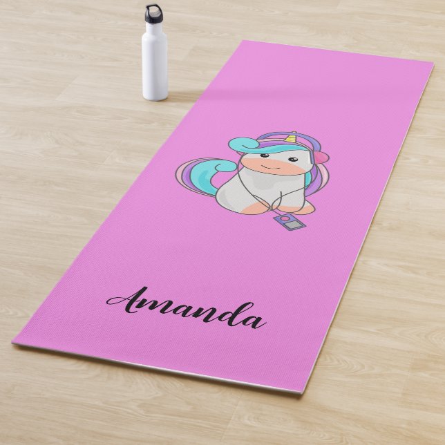 Pink unicorn  yoga mat (In Situ)