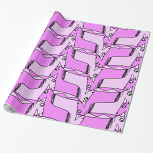 Pink Unicorns Wrapping Paper
