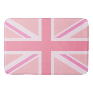 Pink Union Jack/Flag Design Bath Mat