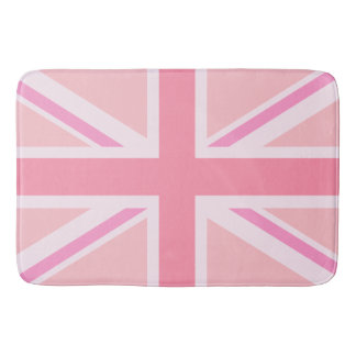 Pink Union Jack/Flag Design Bath Mat