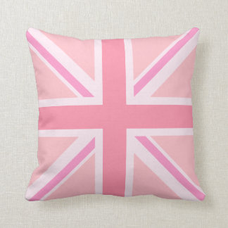 Pink Union Jack/Flag Square Design Cushion